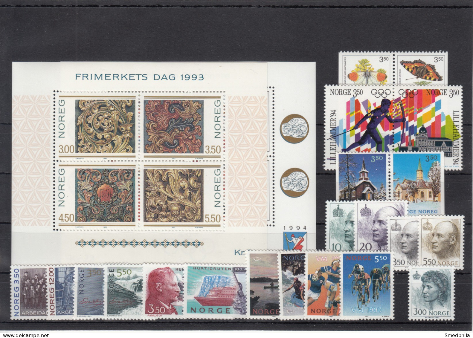 Norway 1993 - Full Year MNH ** - Años Completos