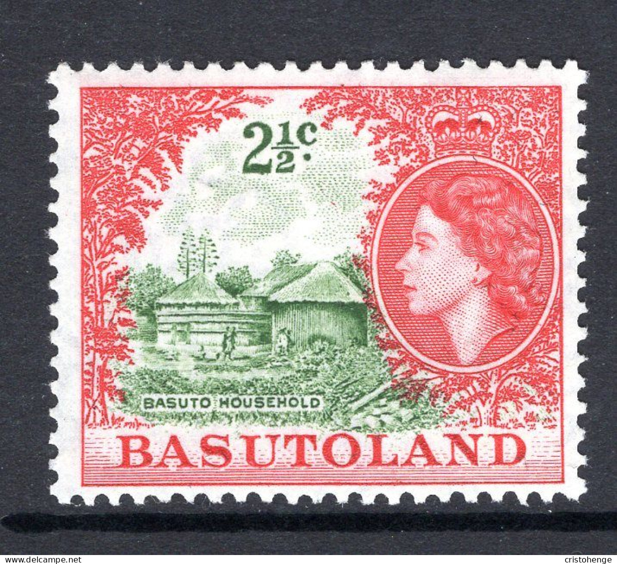 Basutoland 1961-63 Decimal Pictorials - 2½c Basuto Household HM (SG 72) - 1933-1964 Kronenkolonie