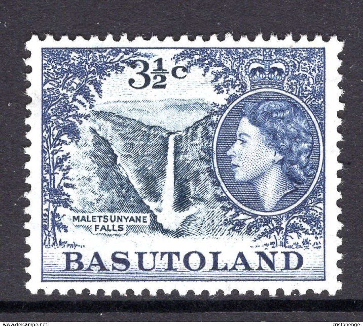 Basutoland 1961-63 Decimal Pictorials - 3½c Maletsunyane Falls HM (SG 73) - 1933-1964 Colonie Britannique