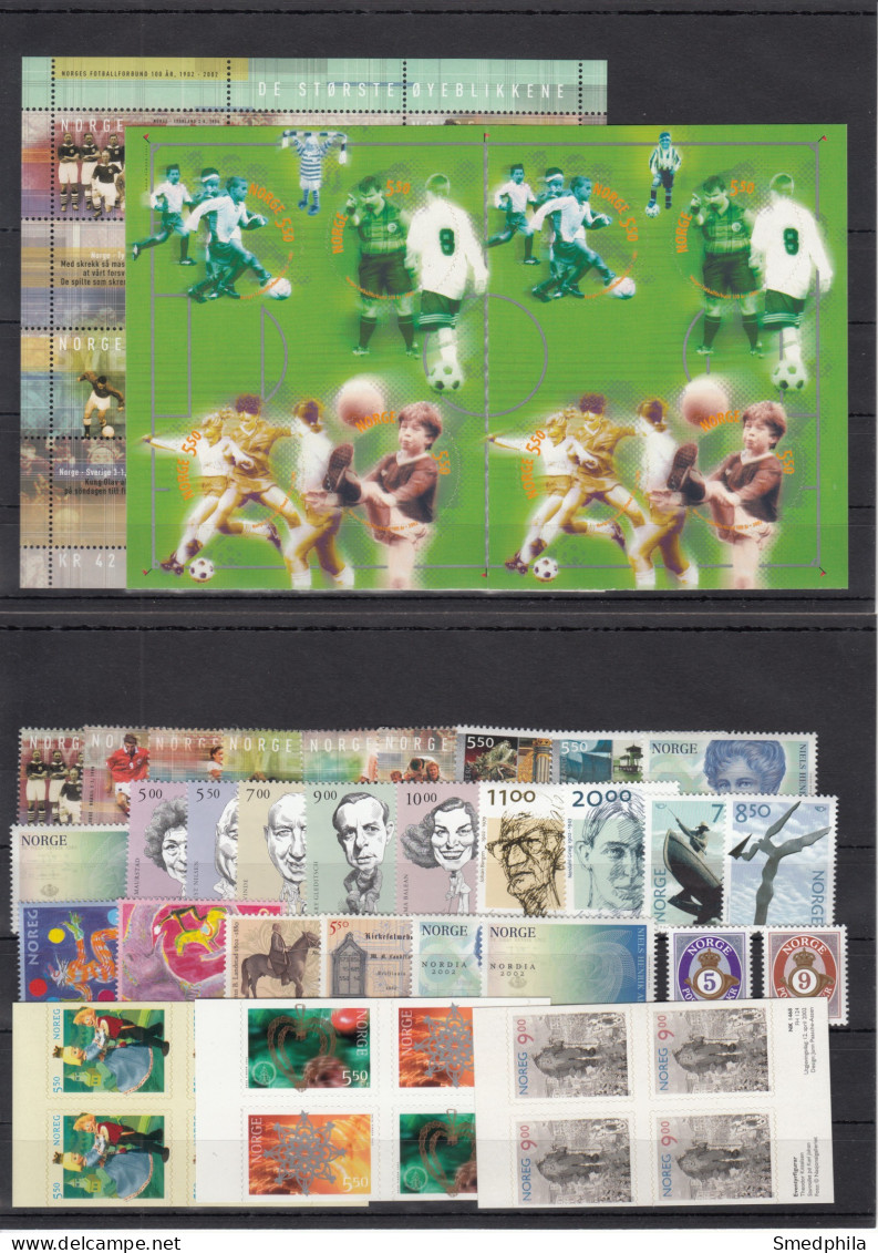 Norway 2002 - Full Year MNH ** - Années Complètes