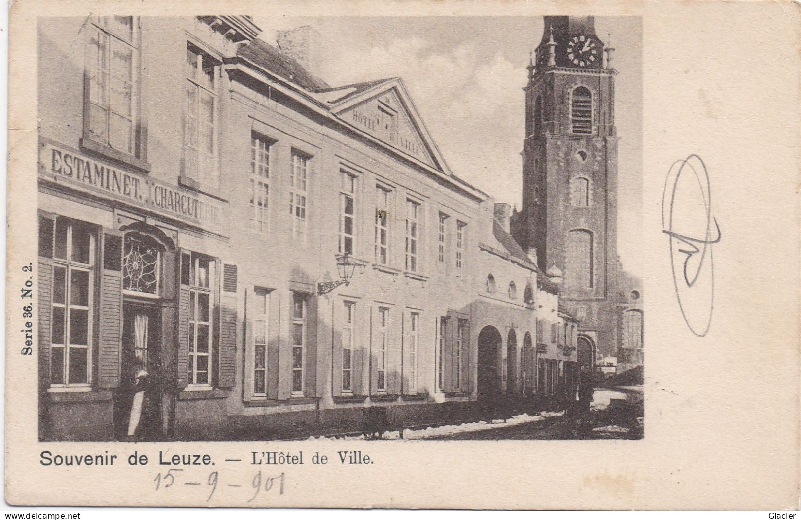Souvenir De Leuze - L' Hôtel De Ville - Série 36 N° 2 - Leuze-en-Hainaut