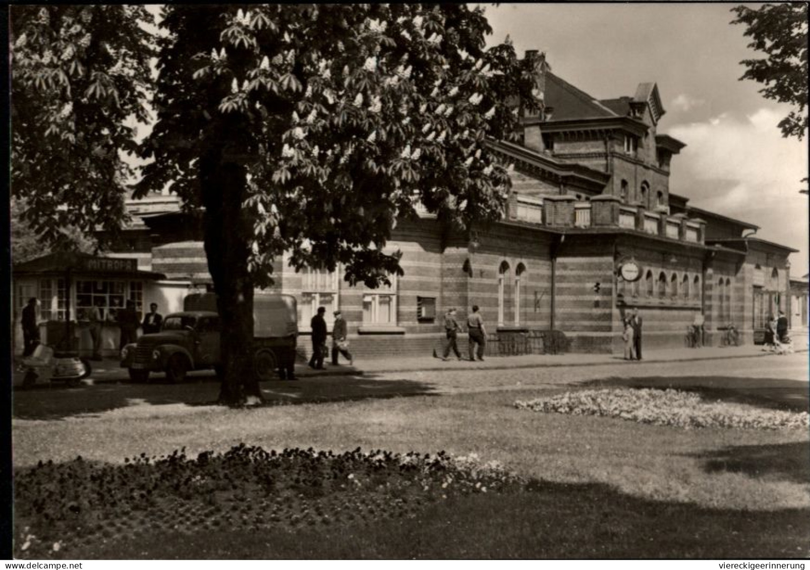 ! DDR Ansichtskarte Waren An Der Müritz, Bahnhof - Stazioni Senza Treni