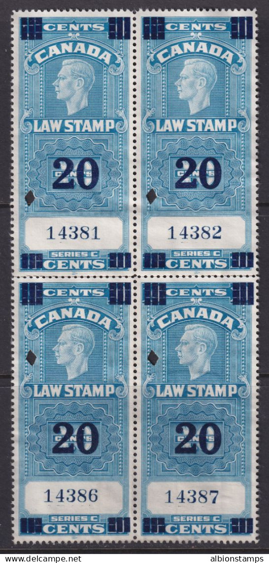 Canada Revenue (Federal), Van Dam FSC22, Used Block - Fiscales