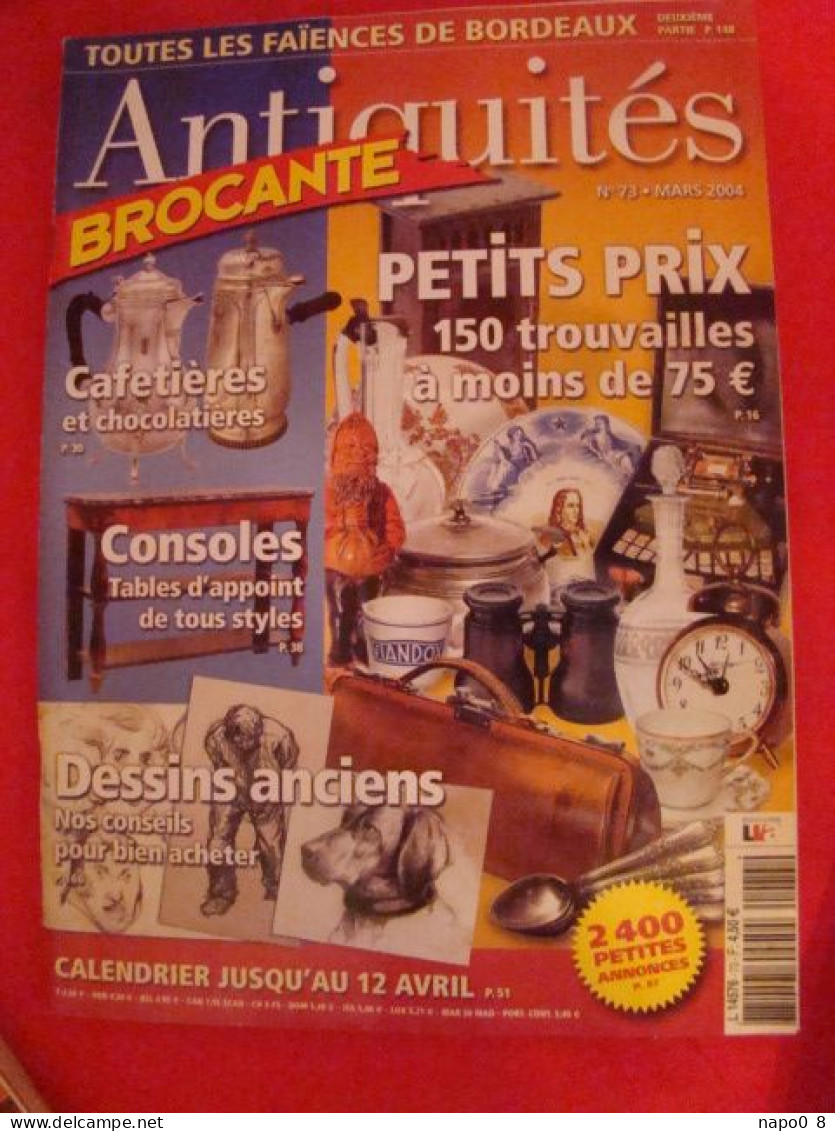 lot de 36 numéros du magazine "ANTIQUITES  BROCANTE" du numéro 37 au numéro 72