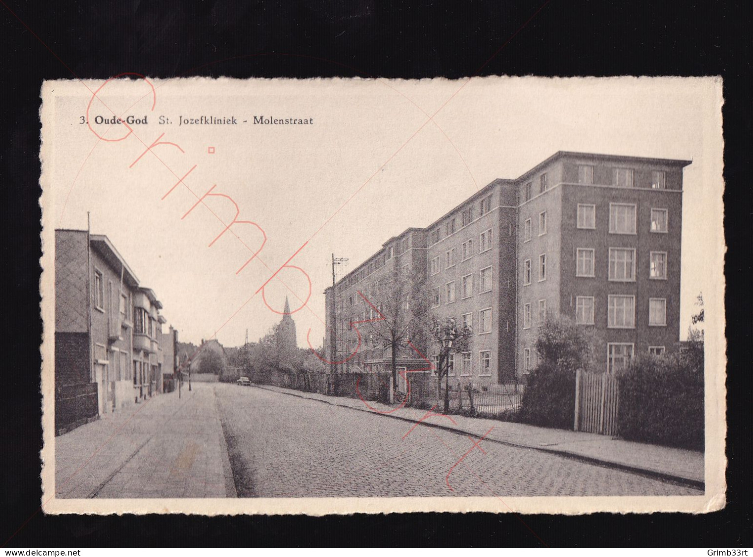 Oude-God - St. Jozefkliniek - Molenstraat - Postkaart - Mortsel