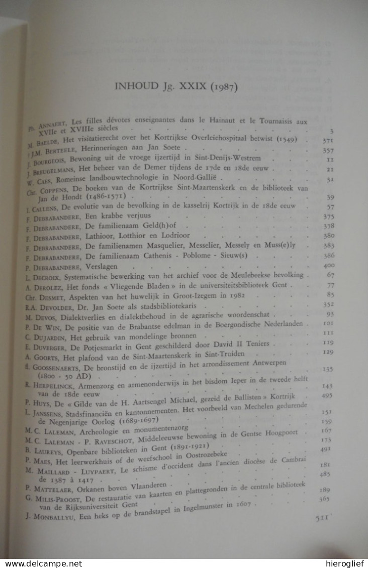 Leiegouw 12.1987 Leie Kortrijk Bellegem Roncevaelsche Oostrozebeke Oxford Lodewijk van Male Jan Van Der Asselt