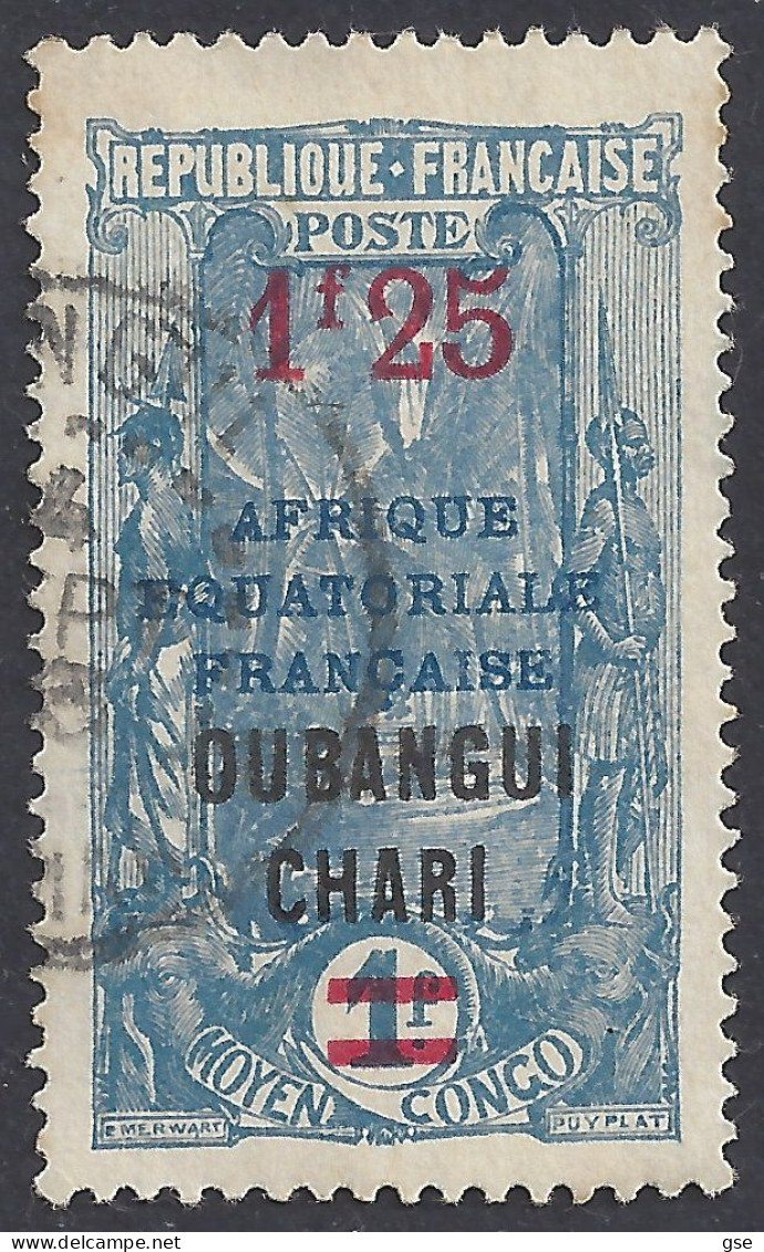 OUBANGUI 1925-7 - Yvert 70° - Soprastampato | - Oblitérés