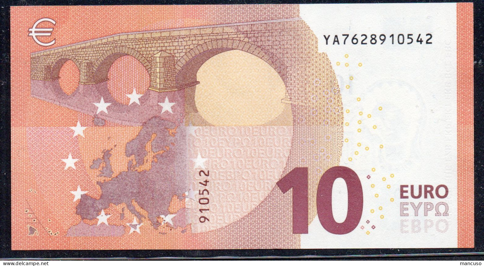 10  EURO GRECIA  YA  Y011  LAGARDE  UNC - 10 Euro