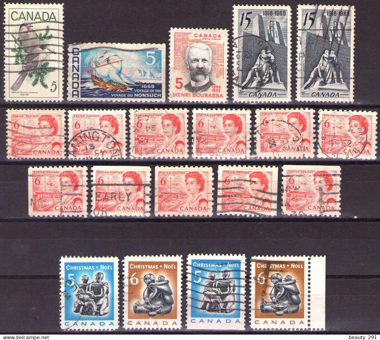 Canada 1968 - ELIZABETH II - LOT - USED - Used Stamps