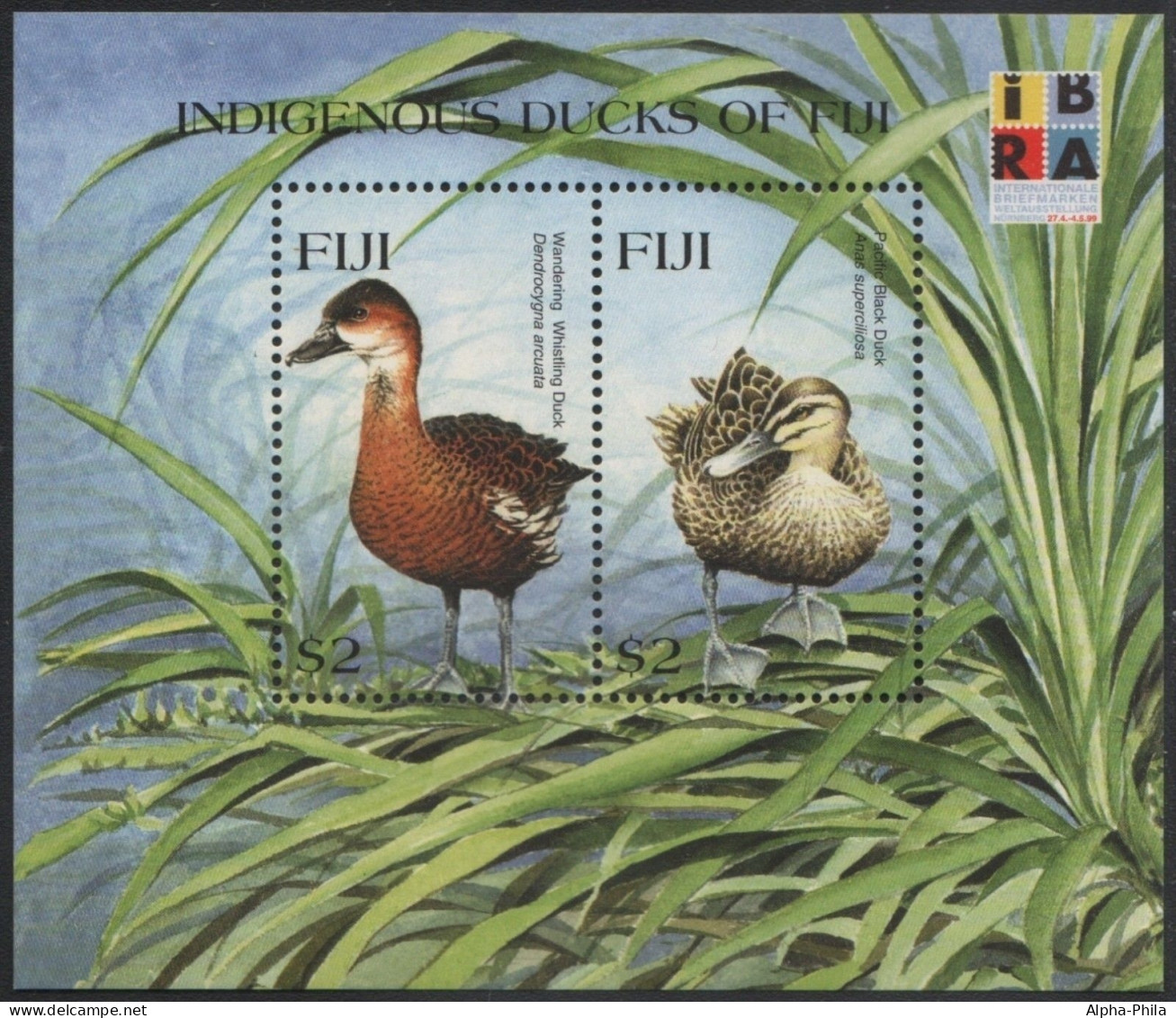 Fidschi 1999 - Mi-Nr. Block 30 ** - MNH - Enten / Ducks - Fidji (1970-...)