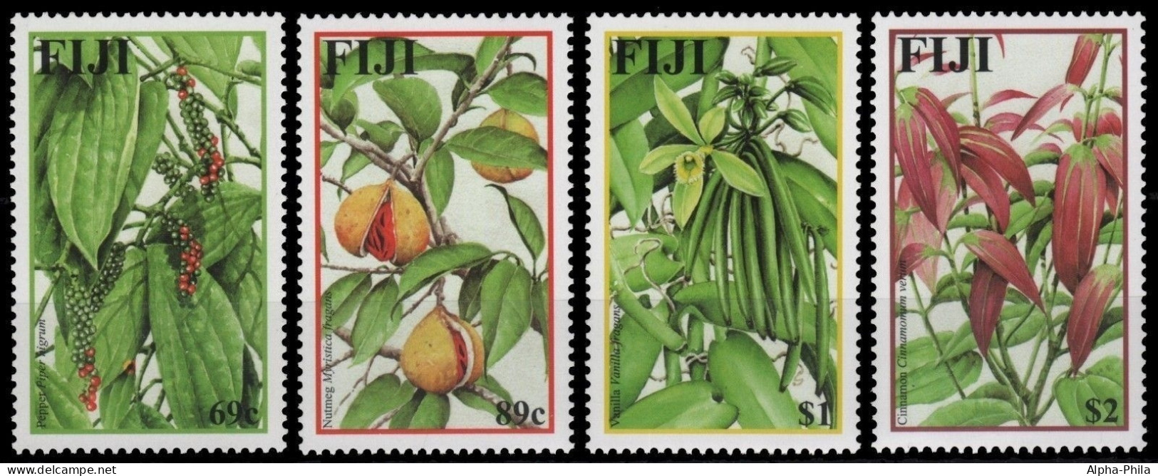 Fidschi 2002 - Mi-Nr. 996-999 ** - MNH - Gewürzpflanzen - Fiji (...-1970)