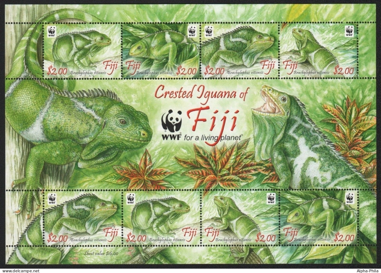 Fidschi 2010 - Mi-Nr. 1294-1297 ** - MNH - Reptilien / Reptiles - Fiji (...-1970)