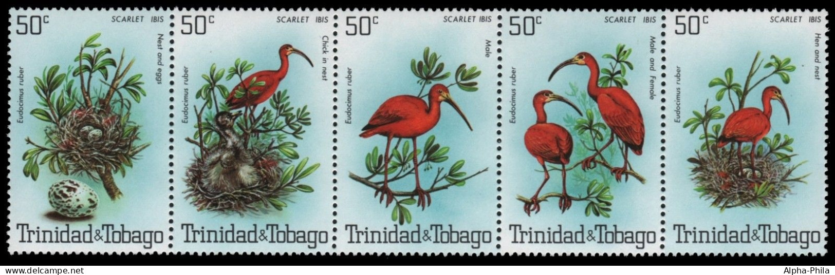 Trinidad & Tobago 1980 - Mi-Nr. 411-415 ** - MNH - Vögel / Birds - Trinidad & Tobago (1962-...)