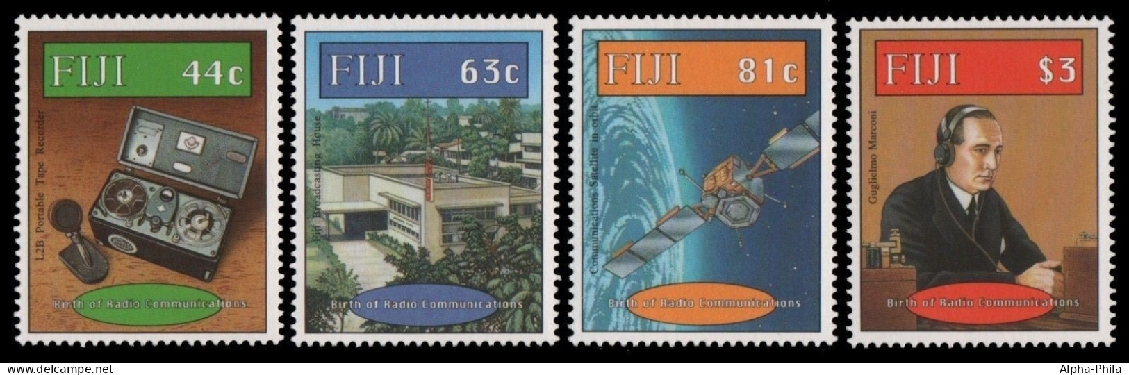 Fidschi 1996 - Mi-Nr. 761-764 ** - MNH - 100 Jahre Radio- Marconi - Fiji (...-1970)