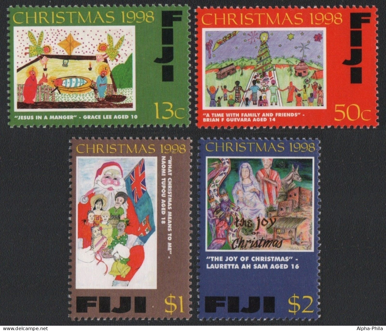 Fidschi 1998 - Mi-Nr. 865-868 ** - MNH - Weihnachten / X-mas - Fiji (...-1970)