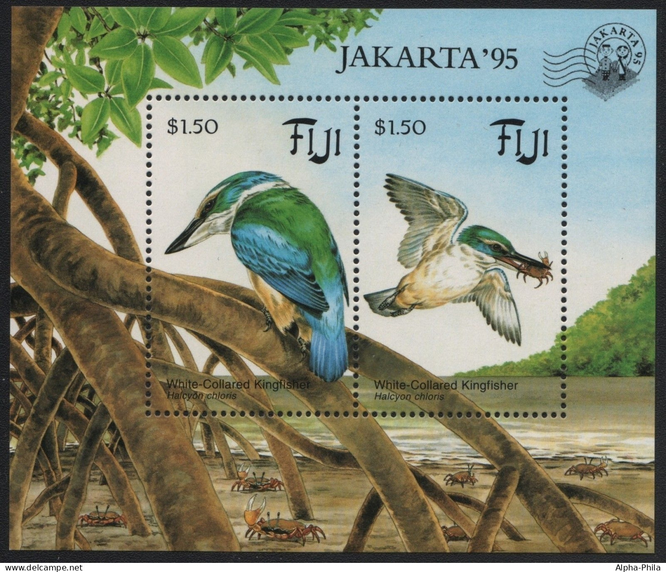 Fidschi 1995 - Mi-Nr. Block 12 I ** - MNH - Vögel / Birds - JAKARTA'95 - Fiji (...-1970)