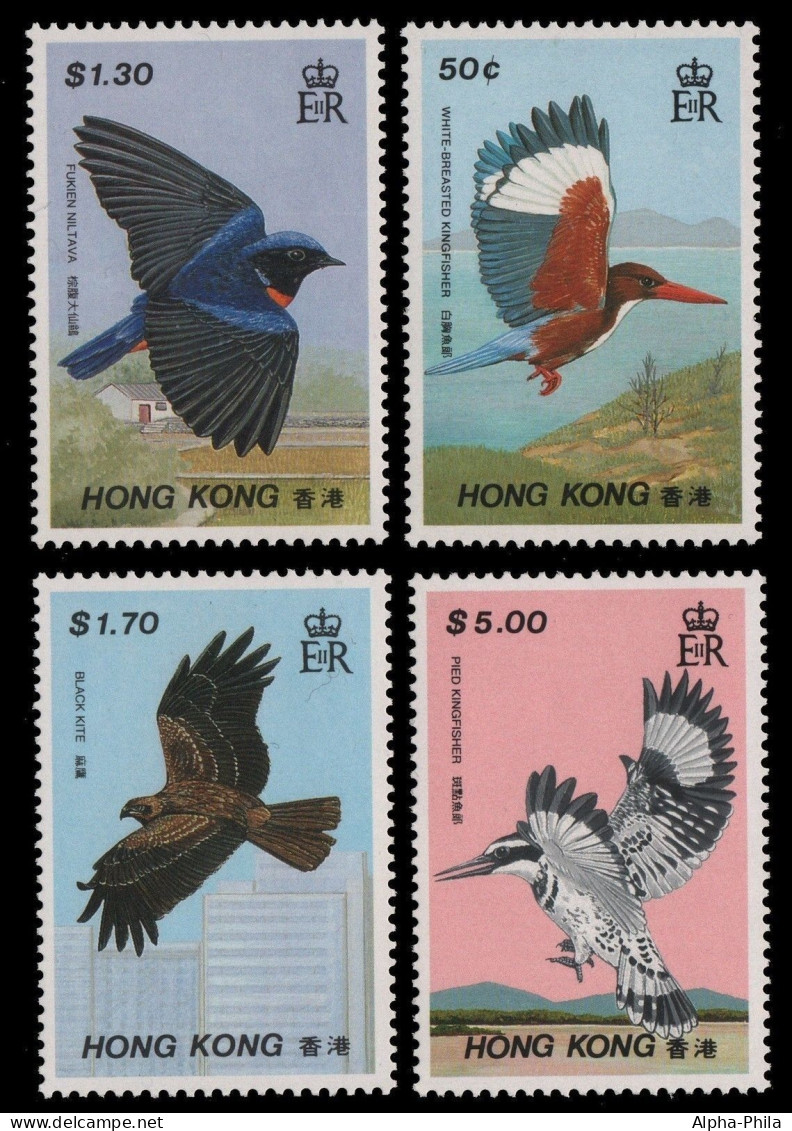 Hongkong 1988 - Mi-Nr. 536-539 ** - MNH - Vögel / Birds - Ungebraucht