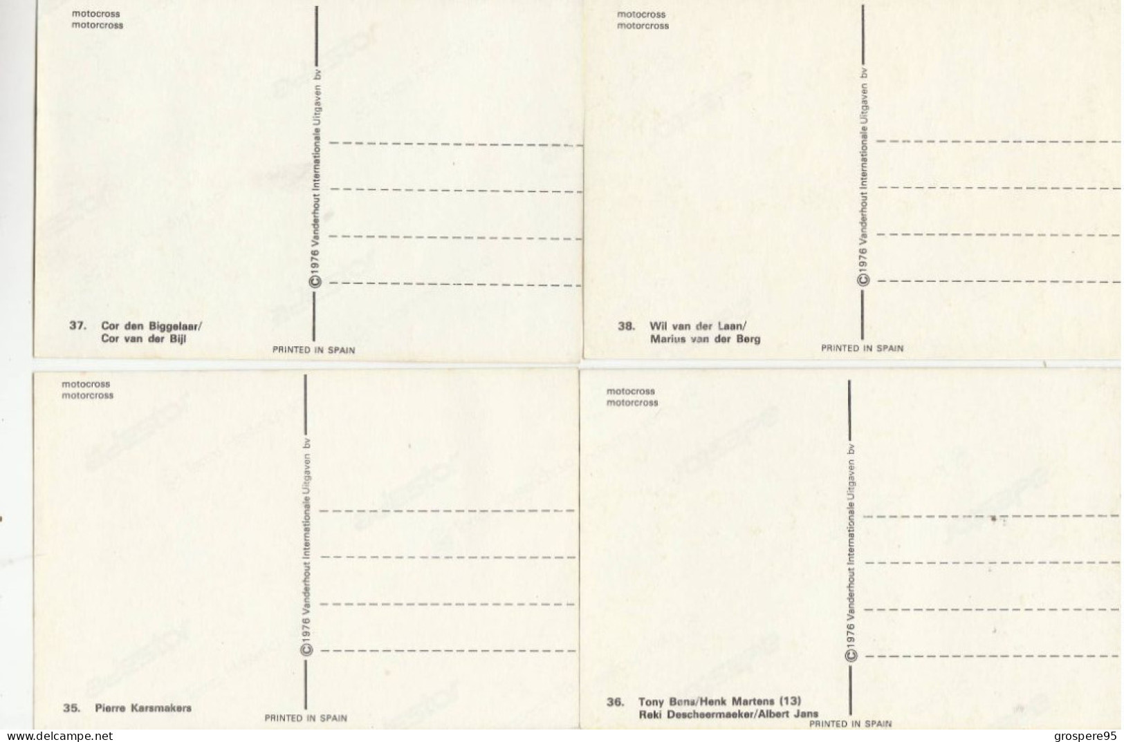 MOTOCROSS  MOTORCROSS LOT 16 CARTES - Motociclismo