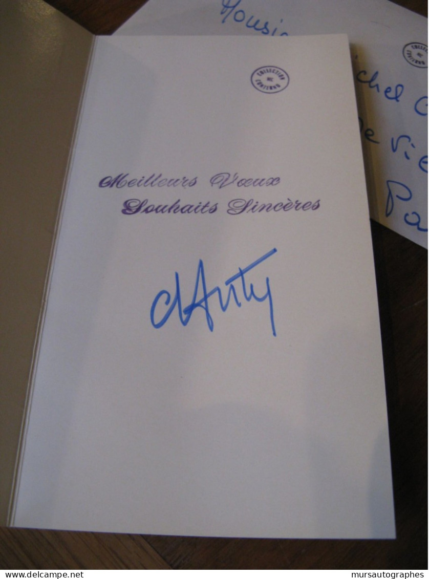 HENRY D'ANTY Autographe Signé 1968 PEINTRE CARTE VOEUX MONTMARTRE PARIS COQ - Schilders & Beeldhouwers