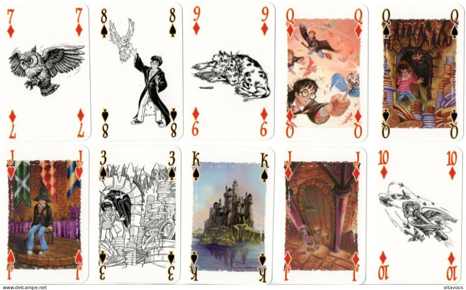 HARRY POTTER Jeu De 54 Cartes LUXE 2 JOKERS - Playing Cards - 54 Carte