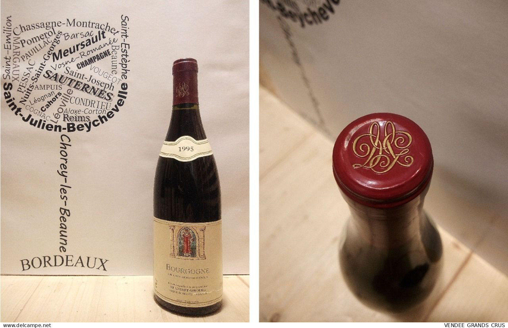 Bourgogne 1995 - Mugneret-Gibourg - Bourgogne - 1 X 75 Cl - Rouge - Wein