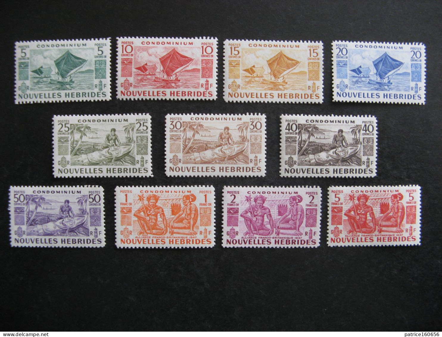 B). Nouvelles-Hébrides: TB Série N° 144 Au N° 154, Neufs XX. - Unused Stamps