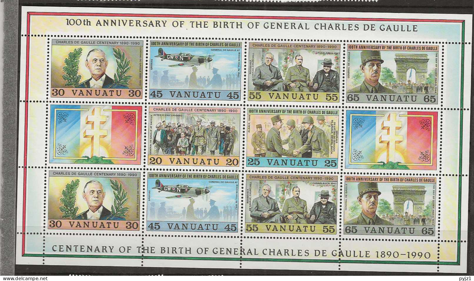 1990 MNH Vanuatu Mi 845-50 Postfris** - Vanuatu (1980-...)