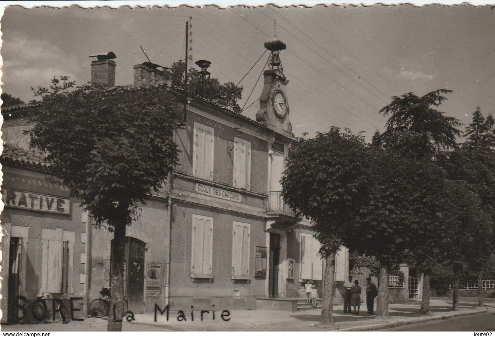 SORE  CARTE PHOTO  SORE LA MAIRIE RARE - Sore