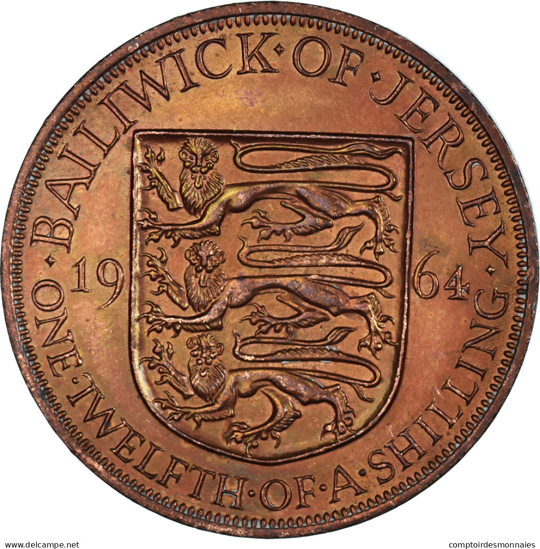 Monnaie, Jersey, 1/12 Shilling, 1964 - Jersey