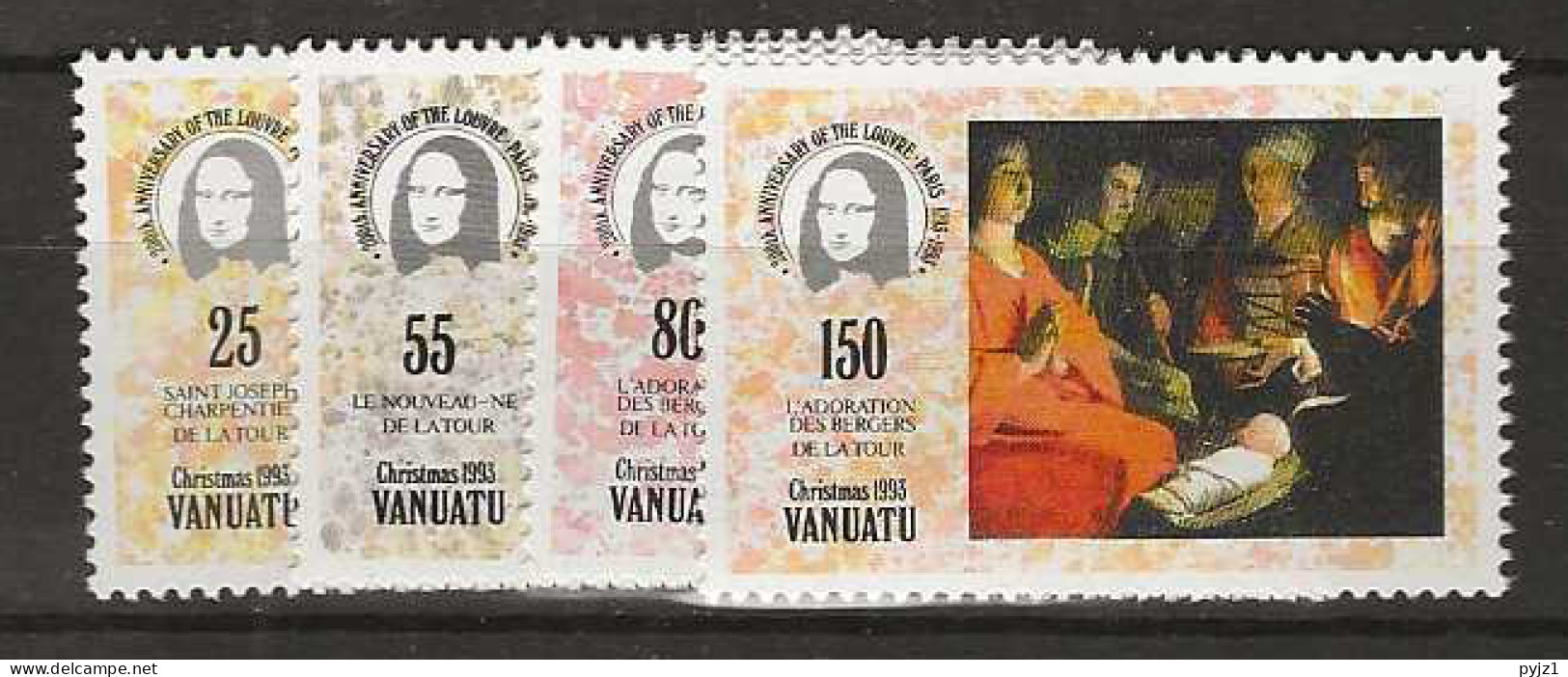 1993 MNH Vanuatu Mi 939-42 Postfris** - Vanuatu (1980-...)