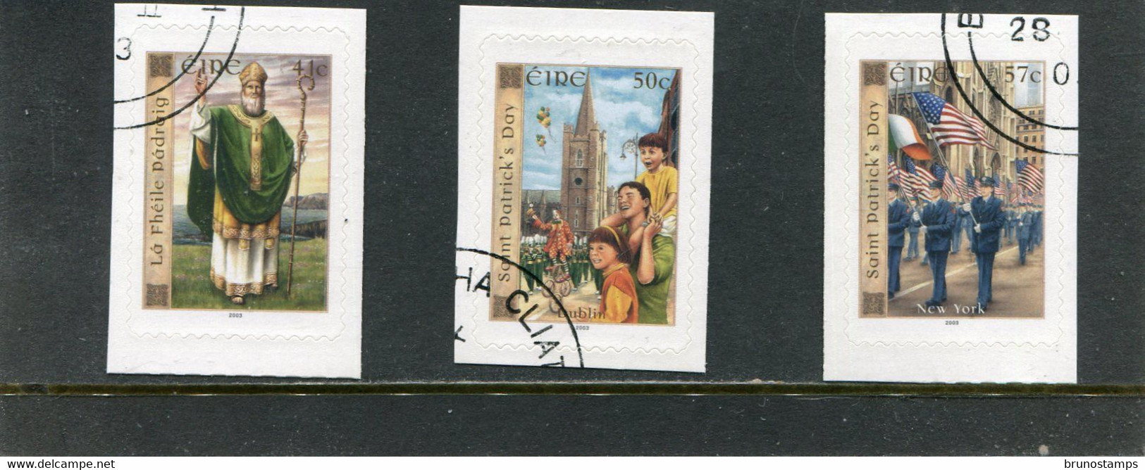 IRELAND/EIRE - 2003  ST. PATRICK  SET  SELF ADHESIVE  FINE USED - Used Stamps