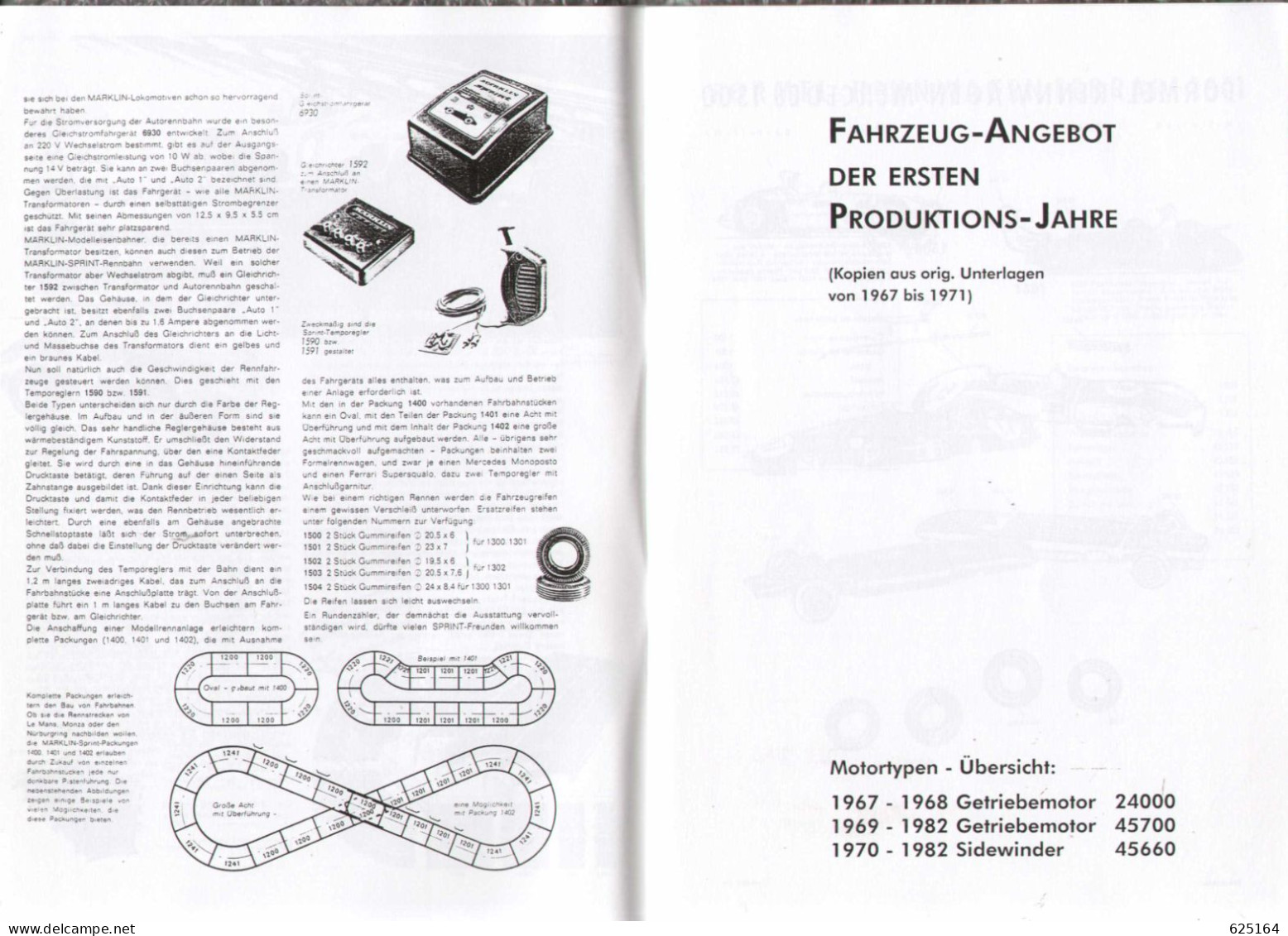Catalogue Märklin Sprint 1982 - Typologie - Maßstab 1:32 Formel-Rennwagen - Duits
