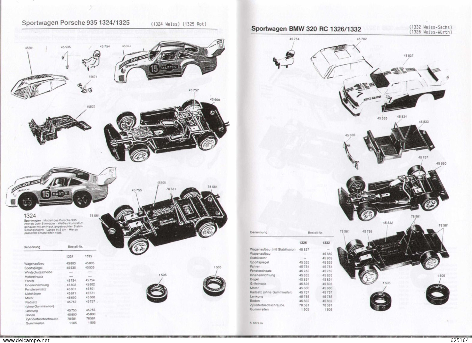 catalogue Märklin Sprint 1982 - Typologie - Maßstab 1:32 Formel-Rennwagen