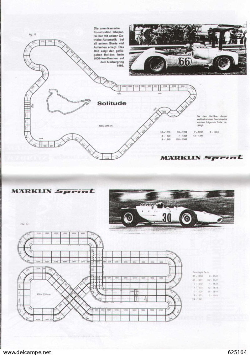 catalogue Märklin Sprint 1982 - Typologie - Maßstab 1:32 Formel-Rennwagen