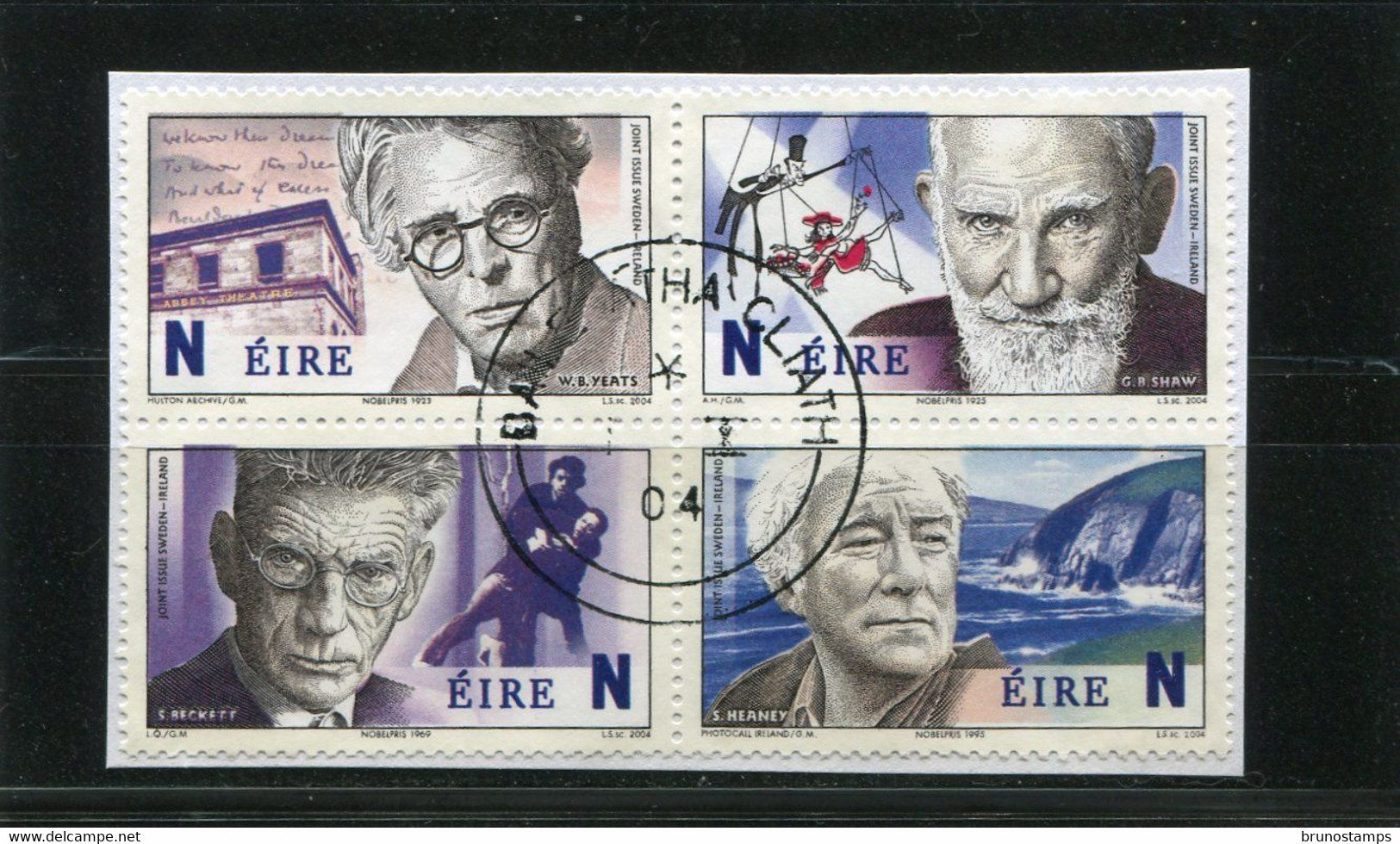 IRELAND/EIRE - 2004  NOBEL  BLOCK  FINE USED - Used Stamps