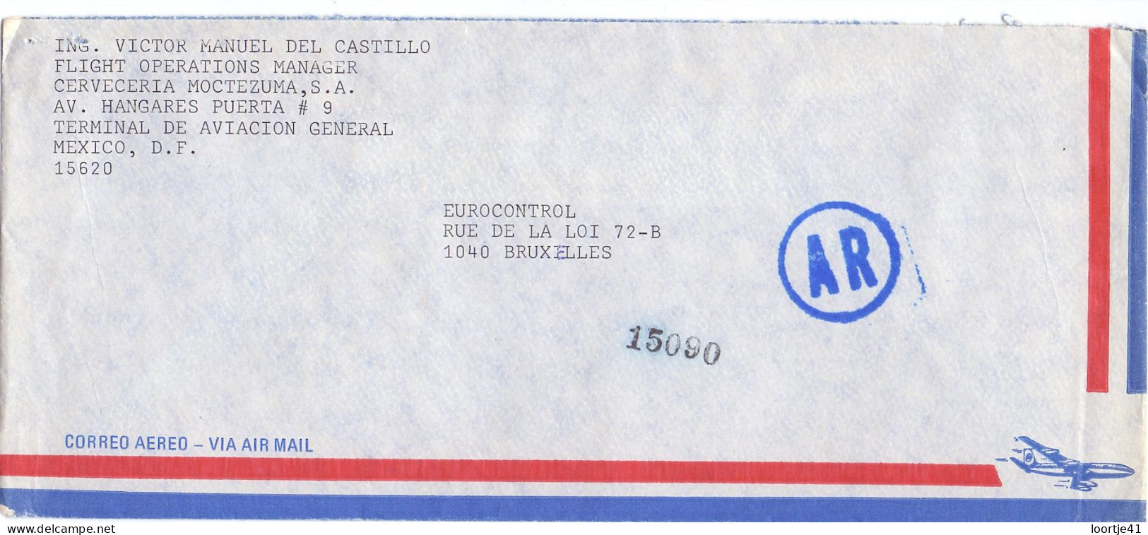 Enveloppe Omslag - Victor Manuel Del Castillo - Mexico à Bruxelles - - 1961-80