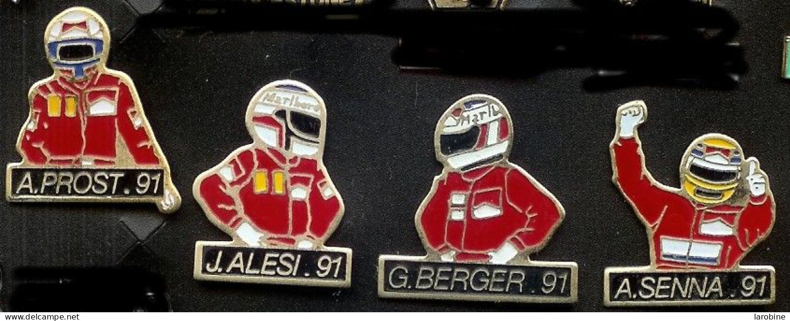 @@ Automobile F1 4 Pilotes PROST ALESI BERGER SENNA 1991 MARLBORO @@aut55 - F1