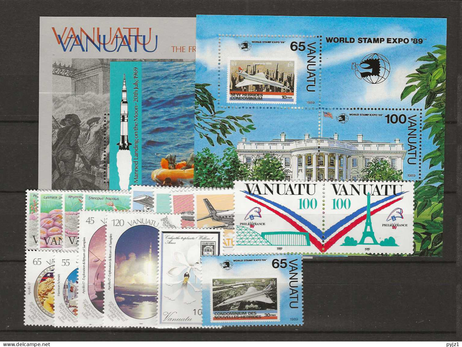 1989 MNH Vanuatu Year Collection Postfris** - Vanuatu (1980-...)