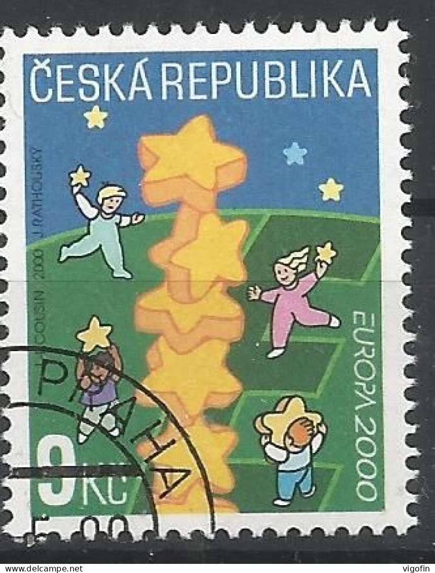 CZ 2000-256 EUROPA CEPT, CZECH REPUBLIC, 1 X 1v, Used - 2000