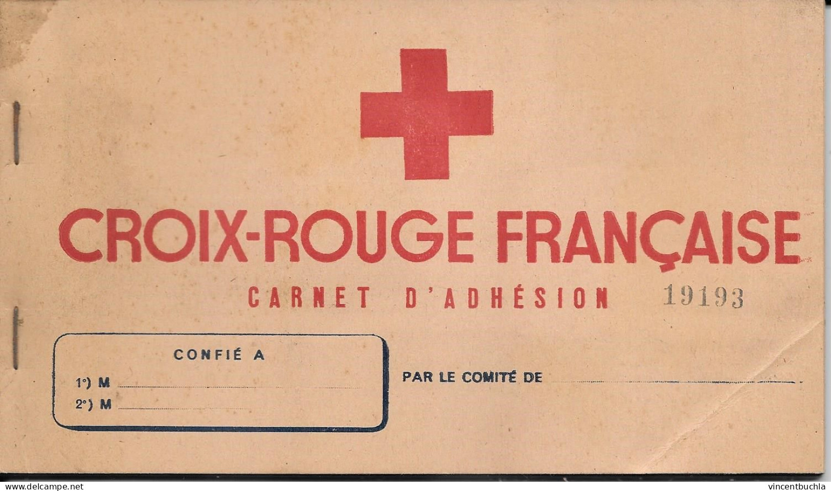 Carnet D'adhésion Croix Rouge Française 1946 20 Carte Avec Bordereau Récapitulatif Etat Proche Du Neuf N°19193 - Croix-Rouge