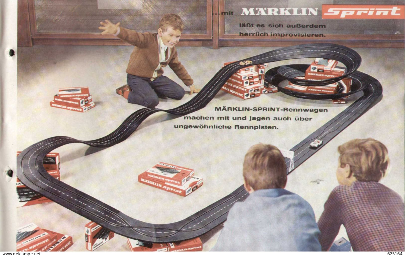 Catalogue Märklin Sprint 1966 - Maßstab 1:32 Die Schnelle Autorennbahn 0750 - Duits