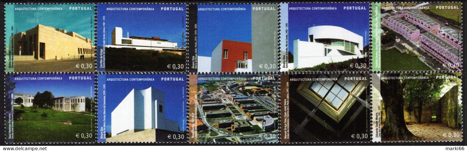 Portugal - 2006 - Contemporary Portuguese Architecture - Mint Stamp Set - Neufs