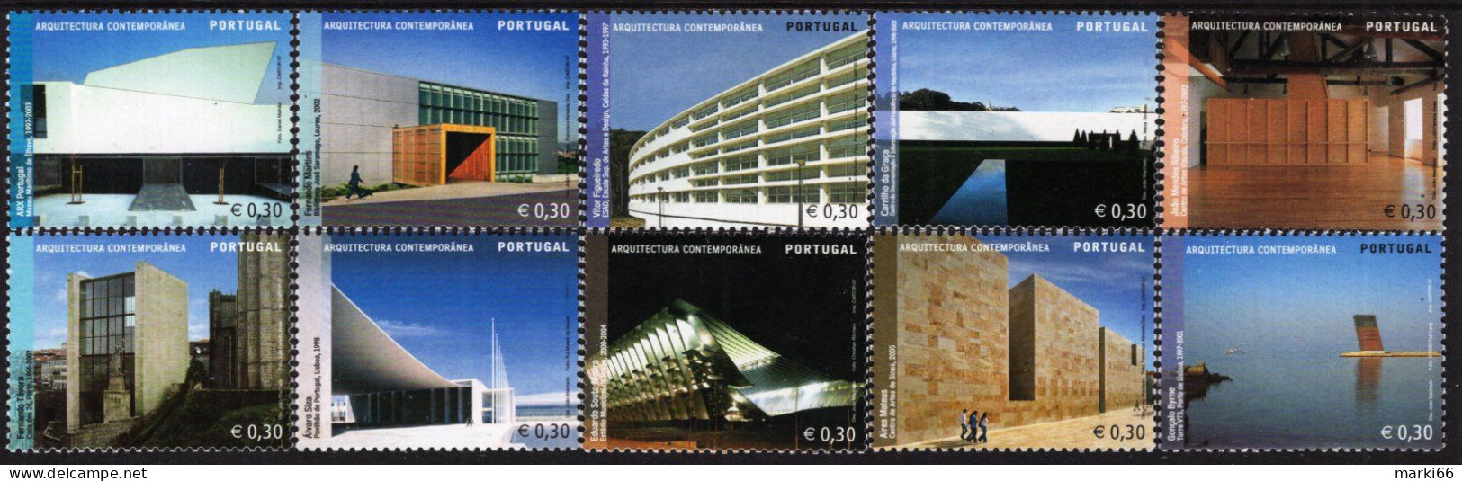 Portugal - 2007 - Contemporary Portuguese Architecture - Mint Stamp Set - Neufs