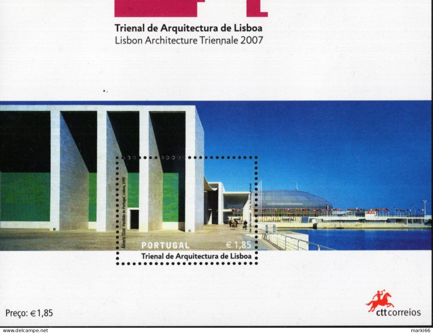 Portugal - 2007 - Modern Architecture - Lisbon Architecture Triennale - Mint Souvenir Sheet - Neufs