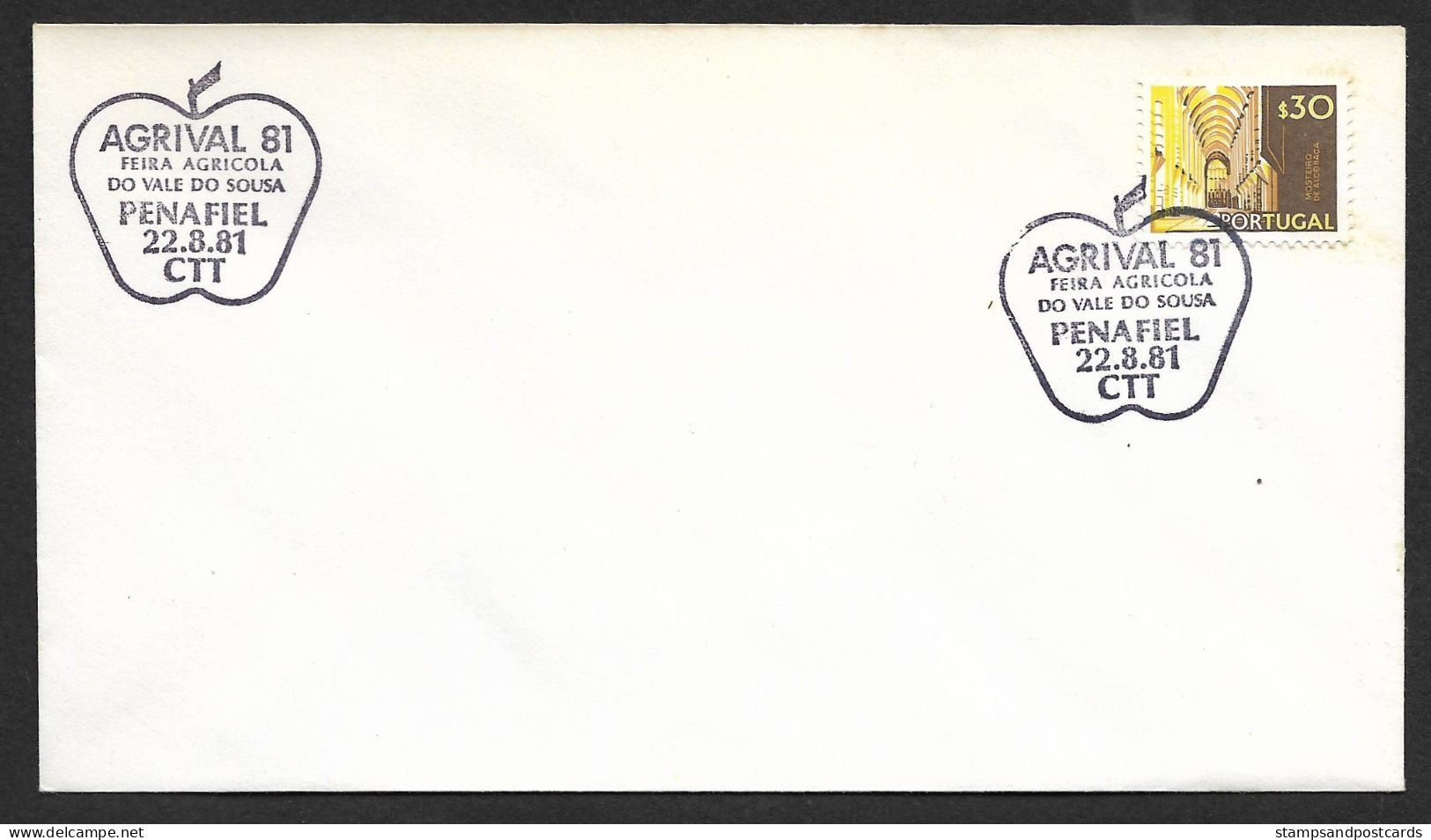 Portugal Cachet Commémoratif Foire Agricole Vale Do Sousa Penafiel 1981 Event Postmark Agriculture Fair - Maschinenstempel (Werbestempel)