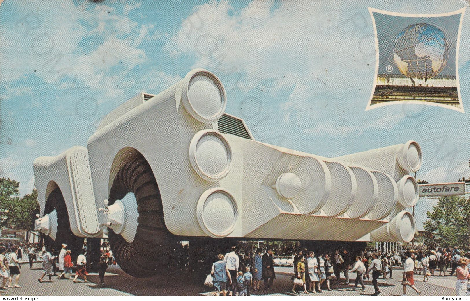 CARTOLINA  NEW YORK CITY,STATI UNITI-CHRYSLER CORPORATION-NEW YORK WORLD'S FAIR 1964-1965-"PEACE THROUGH UNDERSTANDING" - Expositions