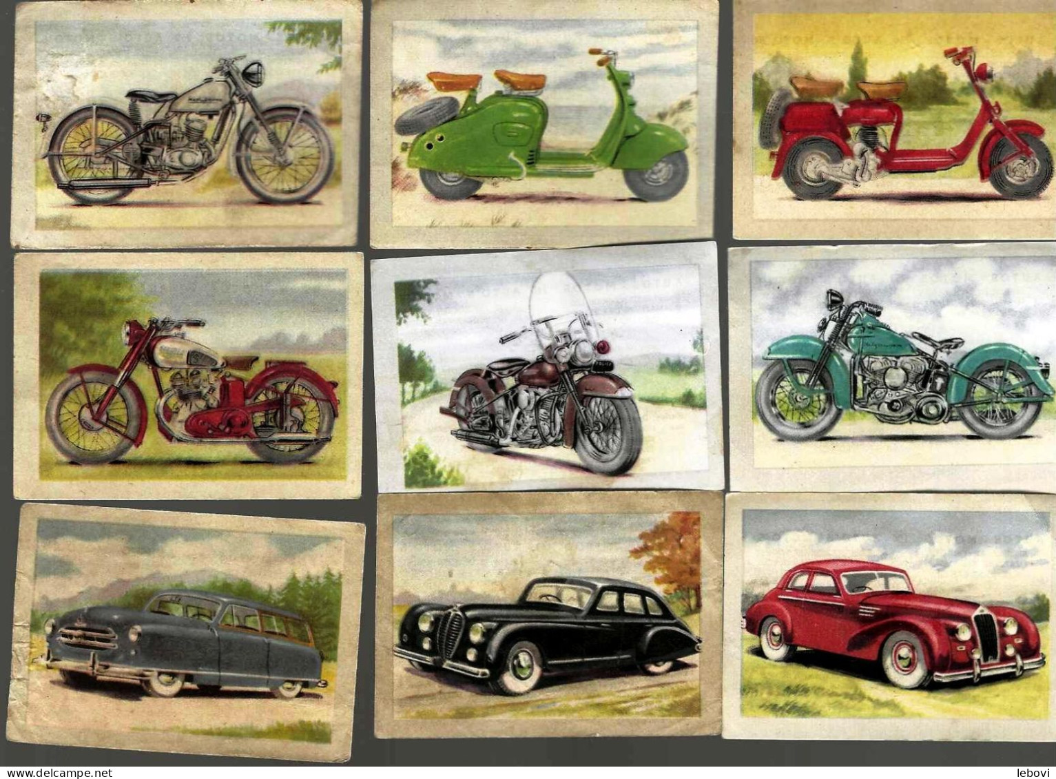 (chocolat)  JACQUES De La Collection «Autos - Motos» : Lot De 105 Chromos Différents - Jacques