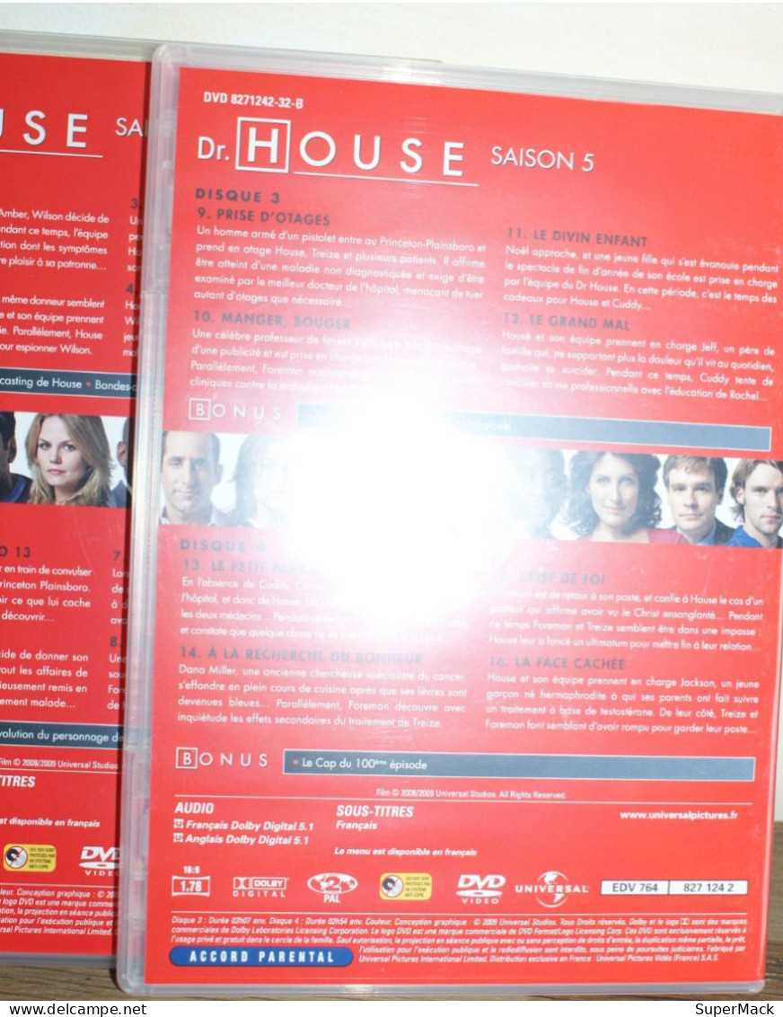 Série TV Dr. HOUSE Saison 5 En 6 DVD - Serie E Programmi TV