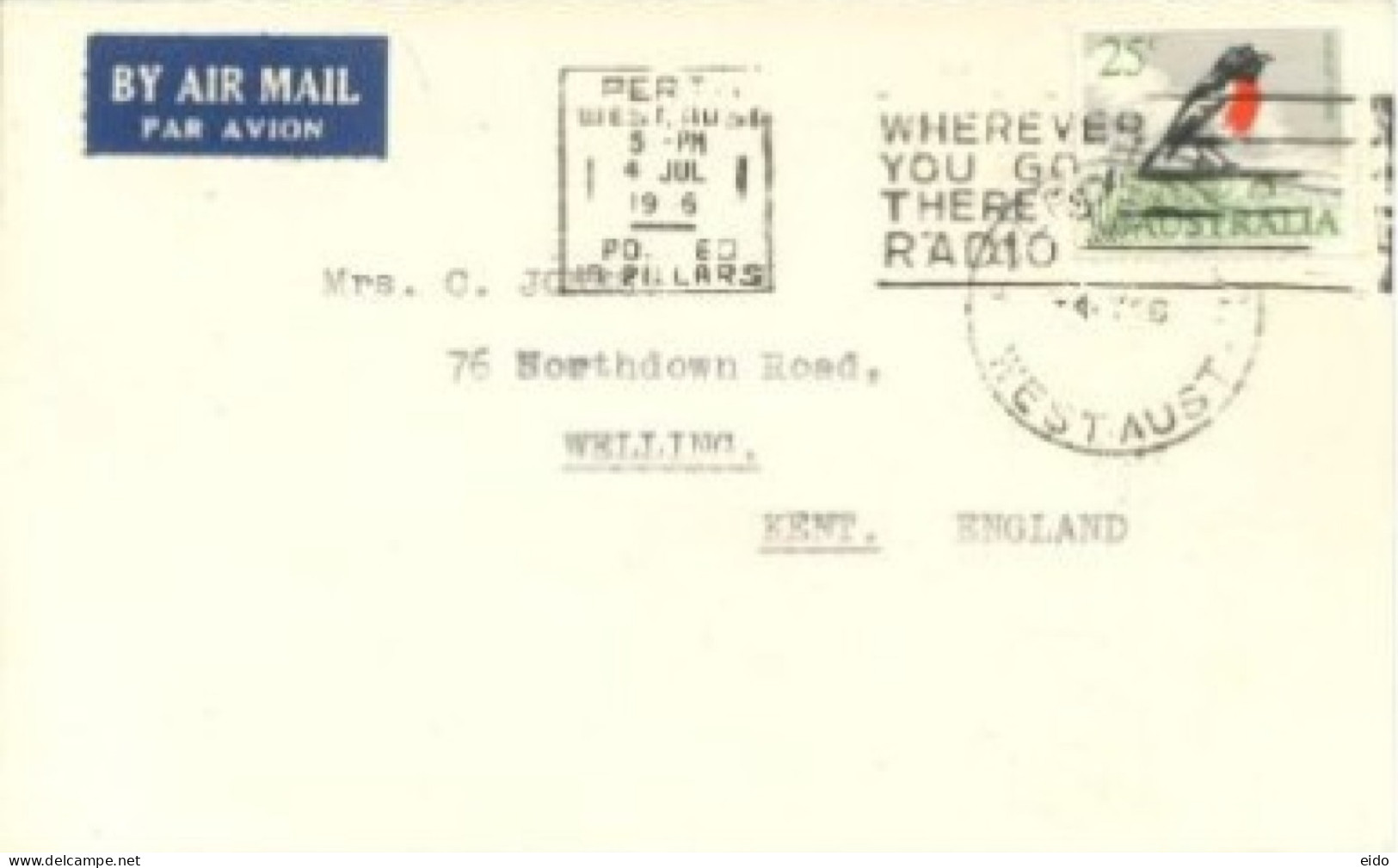 AUSTRALIA - 1976- STAMP COVER TO ENGLAND. - Lettres & Documents