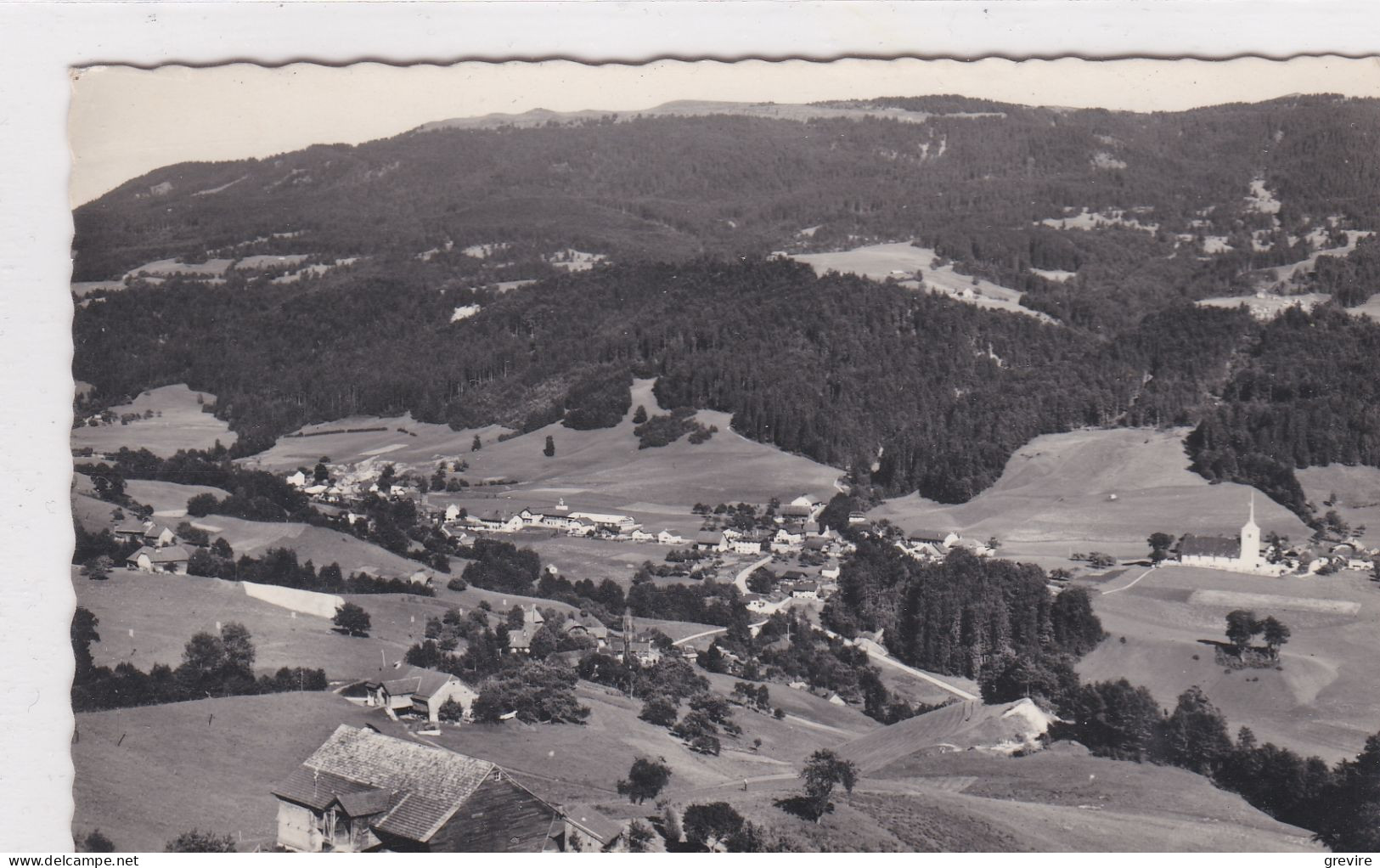 La Roche, Vue Générale Vers La Berra. Fermes Au Premier Plan. Carte-photo - La Roche